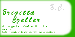 brigitta czeller business card